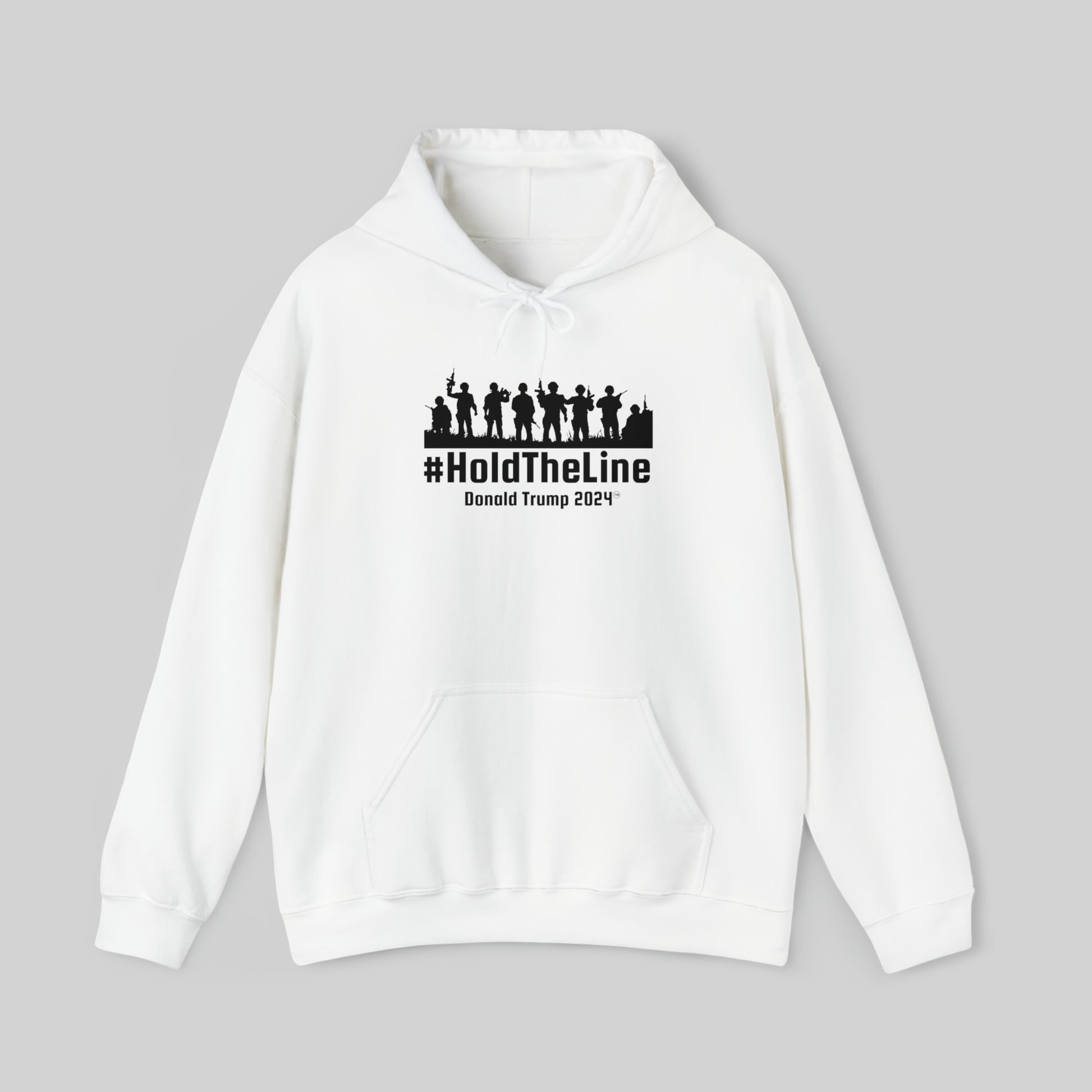 "#HoldTheLine Donald Trump 2024" Unisex Hoodie Sweatshirt