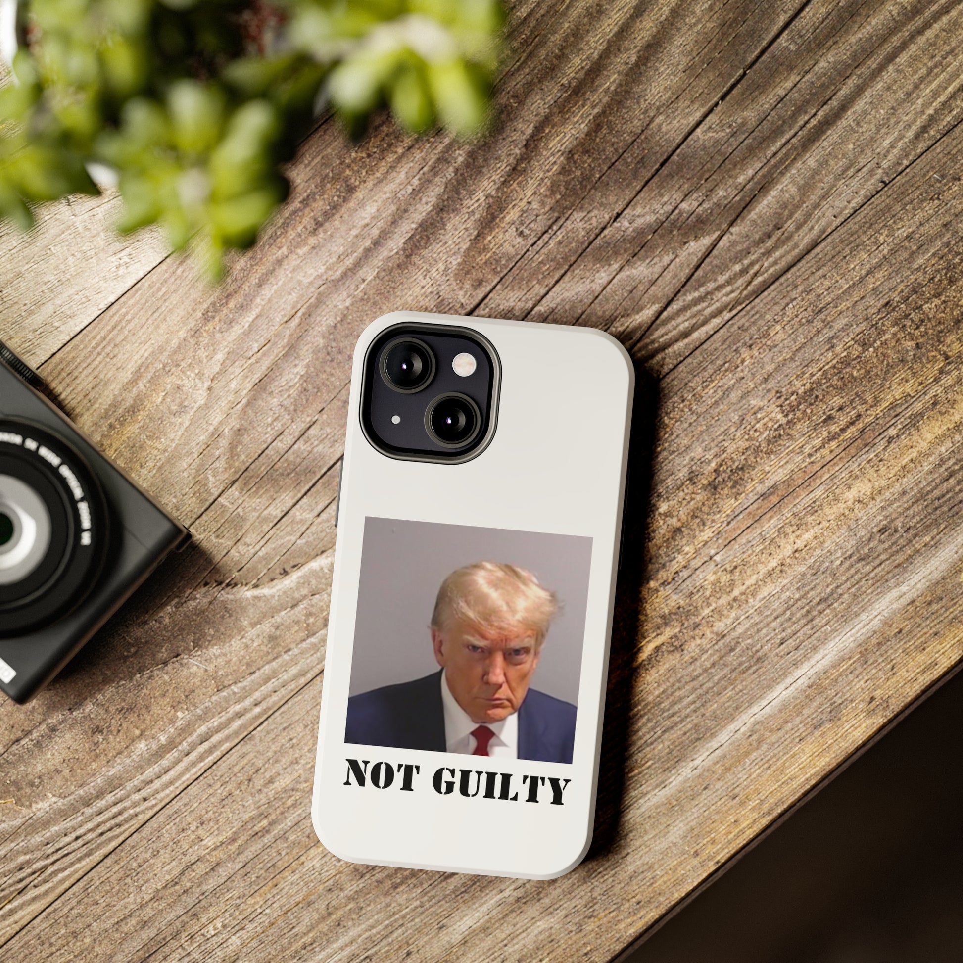 NOT GUILTY Trump Mugshot Phone Case