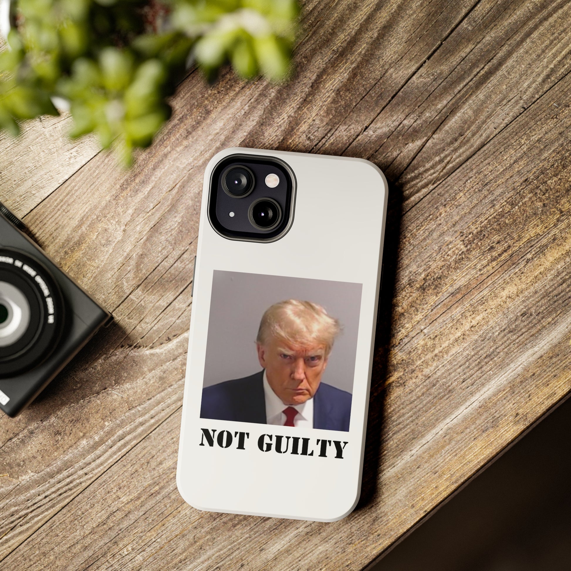 NOT GUILTY Trump Mugshot Phone Case