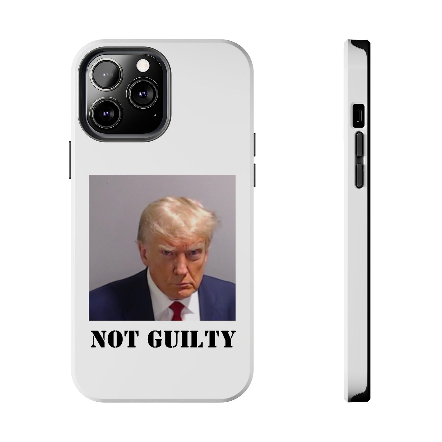 NOT GUILTY Trump Mugshot Phone Case