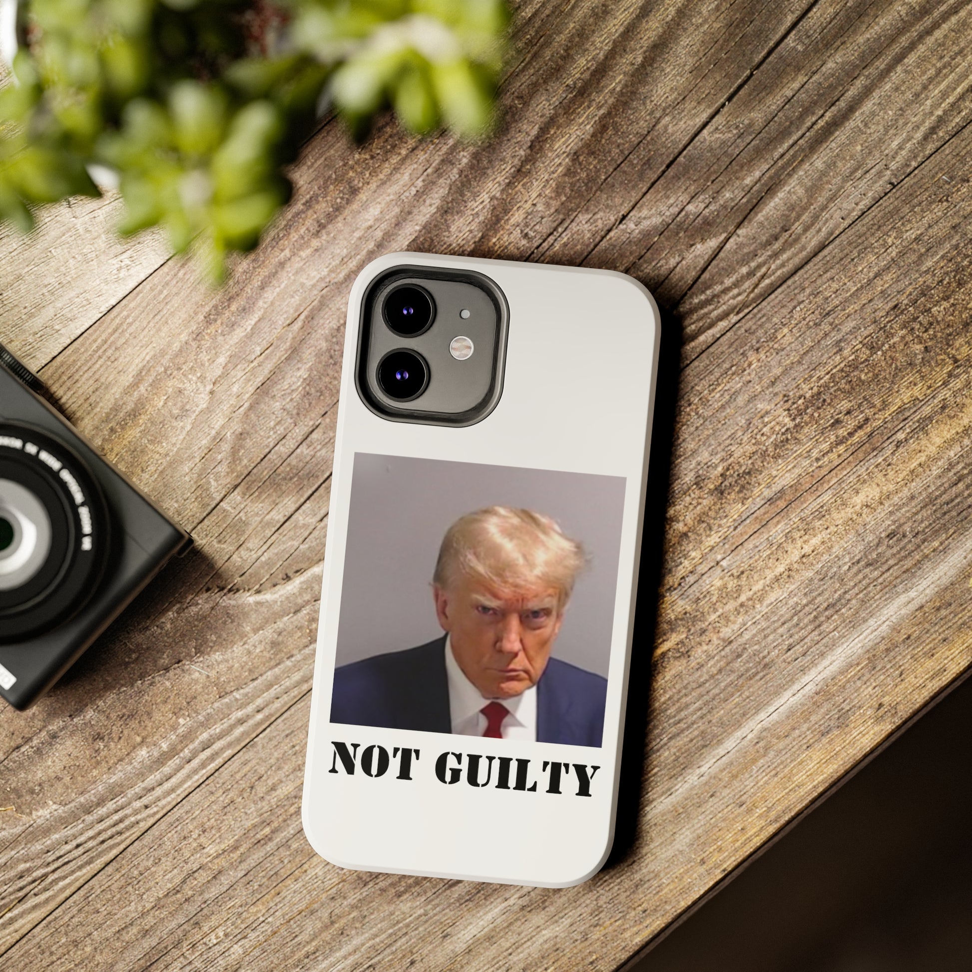 NOT GUILTY Trump Mugshot Phone Case