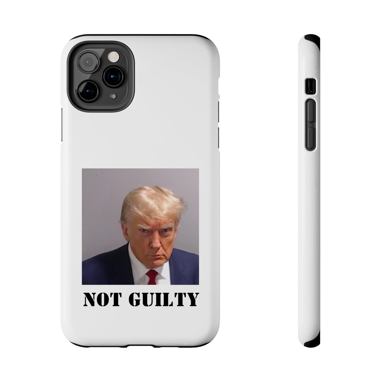 NOT GUILTY Trump Mugshot Phone Case