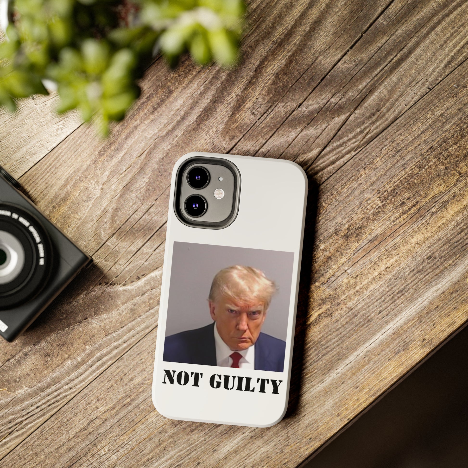 NOT GUILTY Trump Mugshot Phone Case