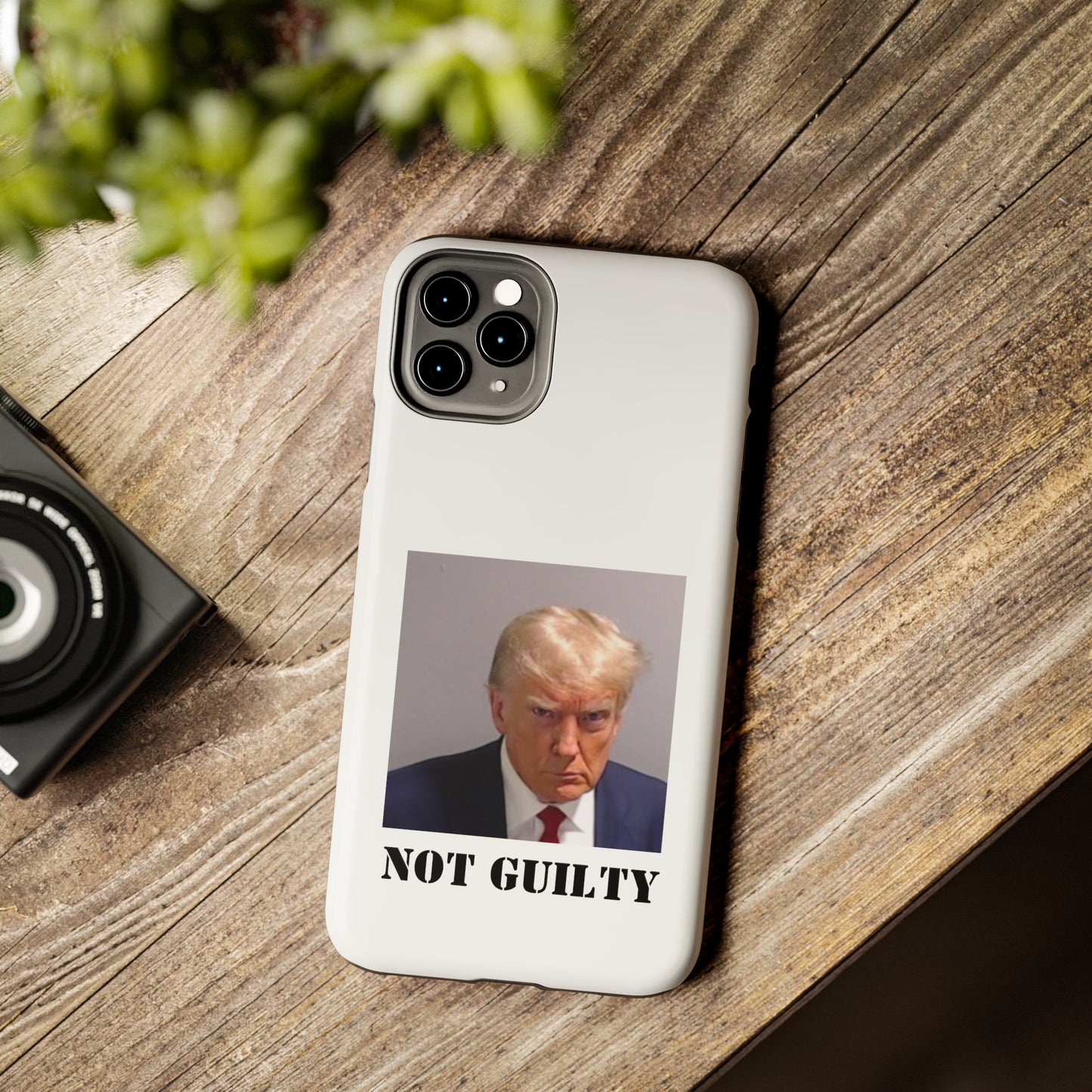 NOT GUILTY Trump Mugshot Phone Case