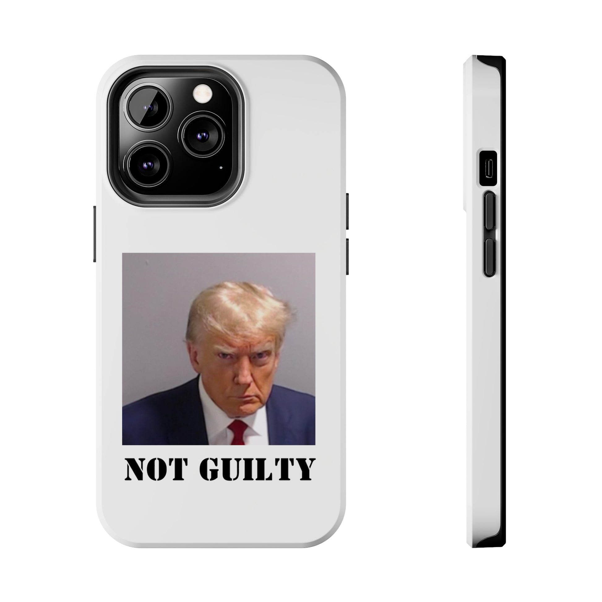 NOT GUILTY Trump Mugshot Phone Case