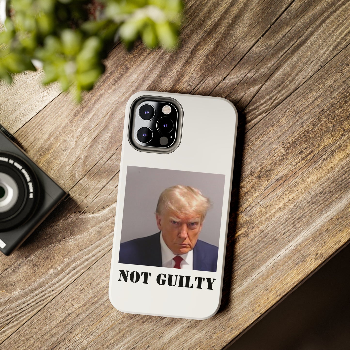 NOT GUILTY Trump Mugshot Phone Case