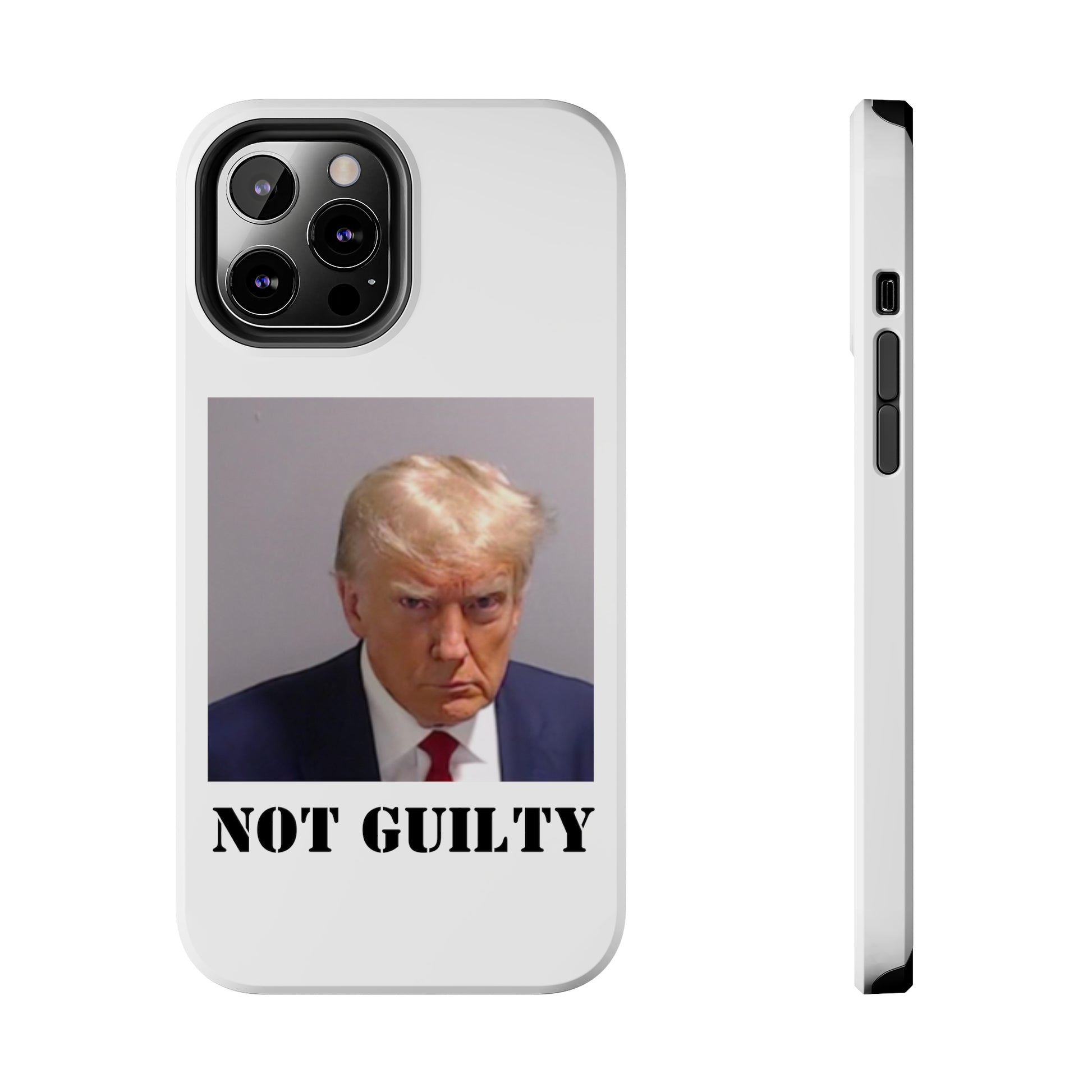 NOT GUILTY Trump Mugshot Phone Case