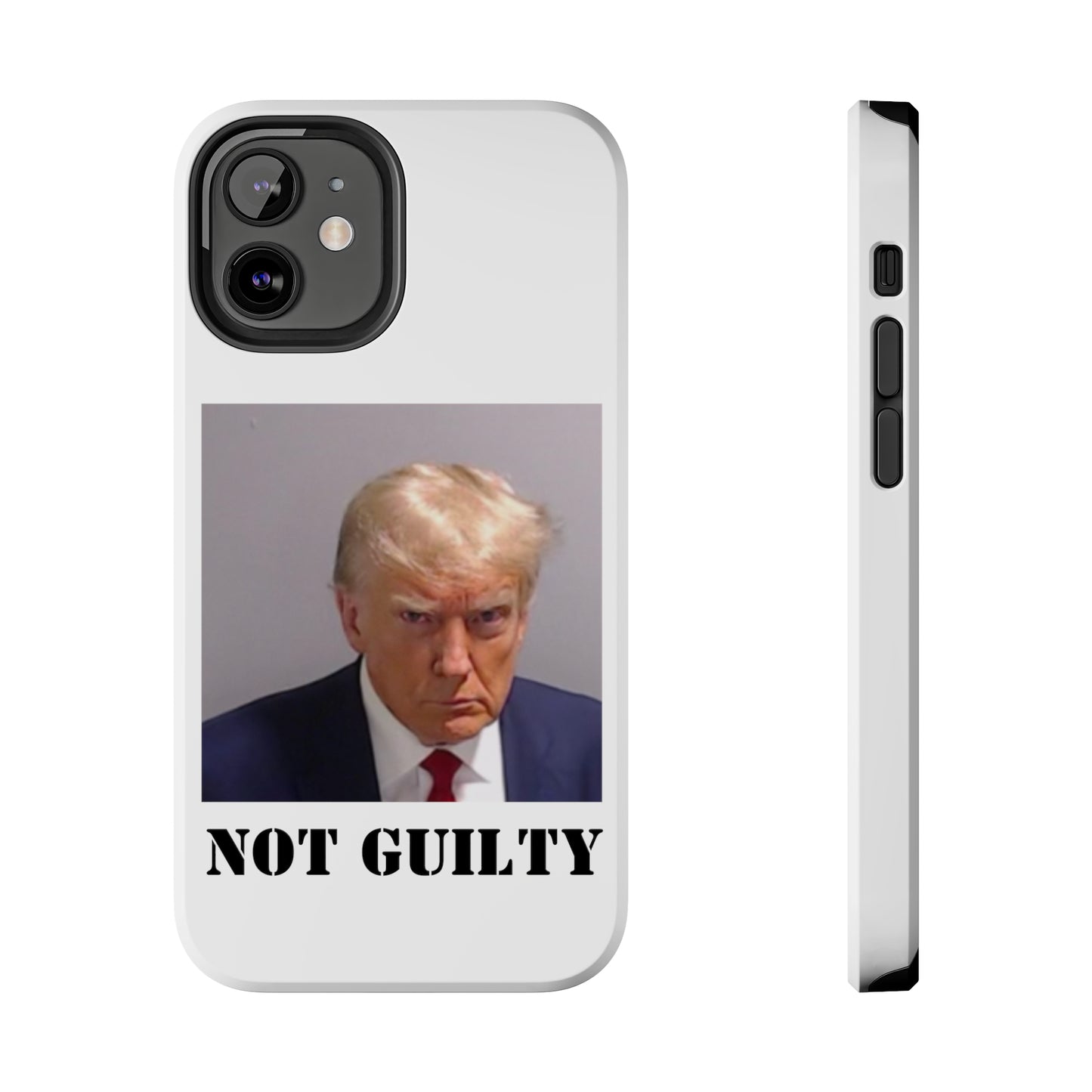 NOT GUILTY Trump Mugshot Phone Case