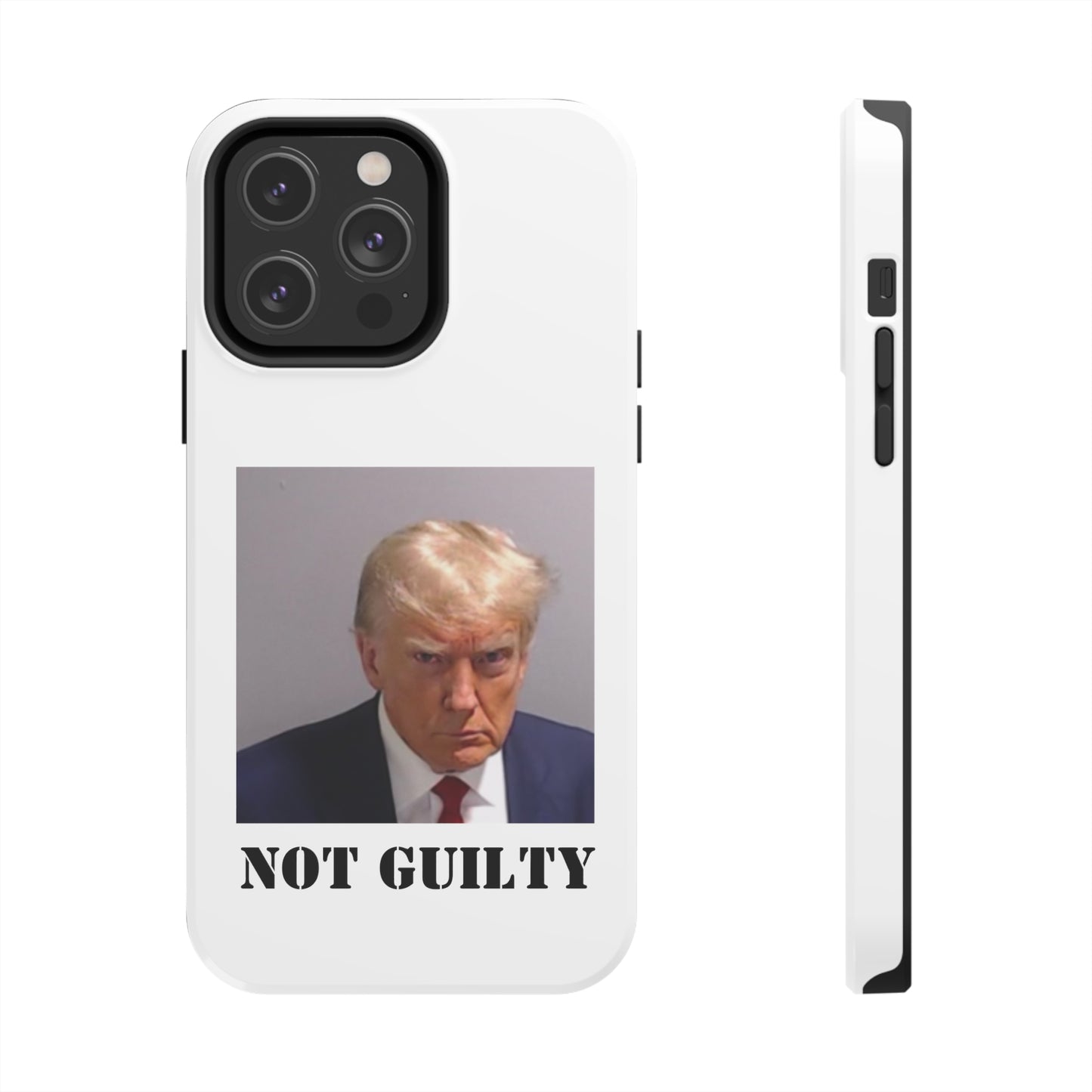 NOT GUILTY Trump Mugshot Phone Case