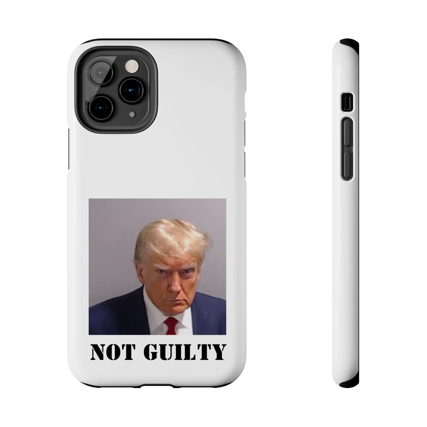 NOT GUILTY Trump Mugshot Phone Case