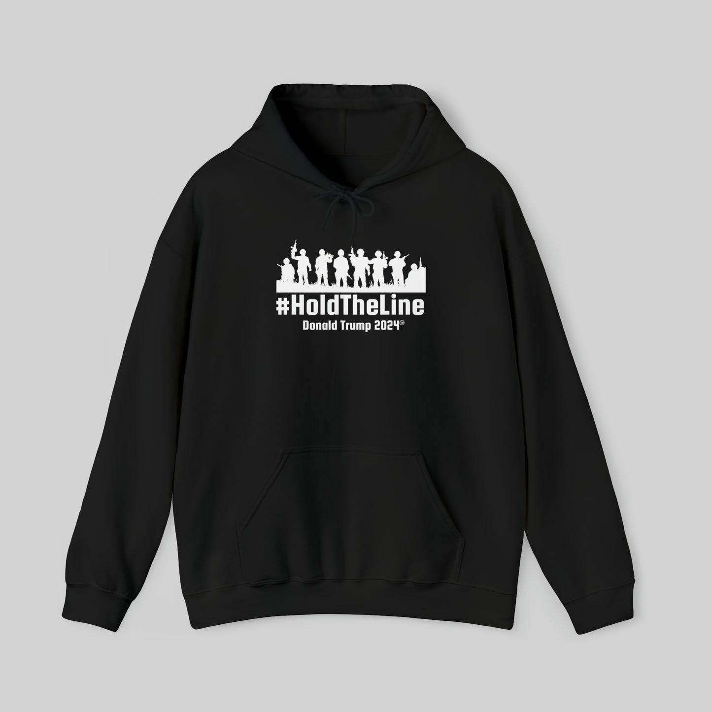 "#HoldTheLine Donald Trump 2024" Unisex Hoodie Sweatshirt