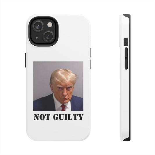 NOT GUILTY Trump Mugshot Phone Case