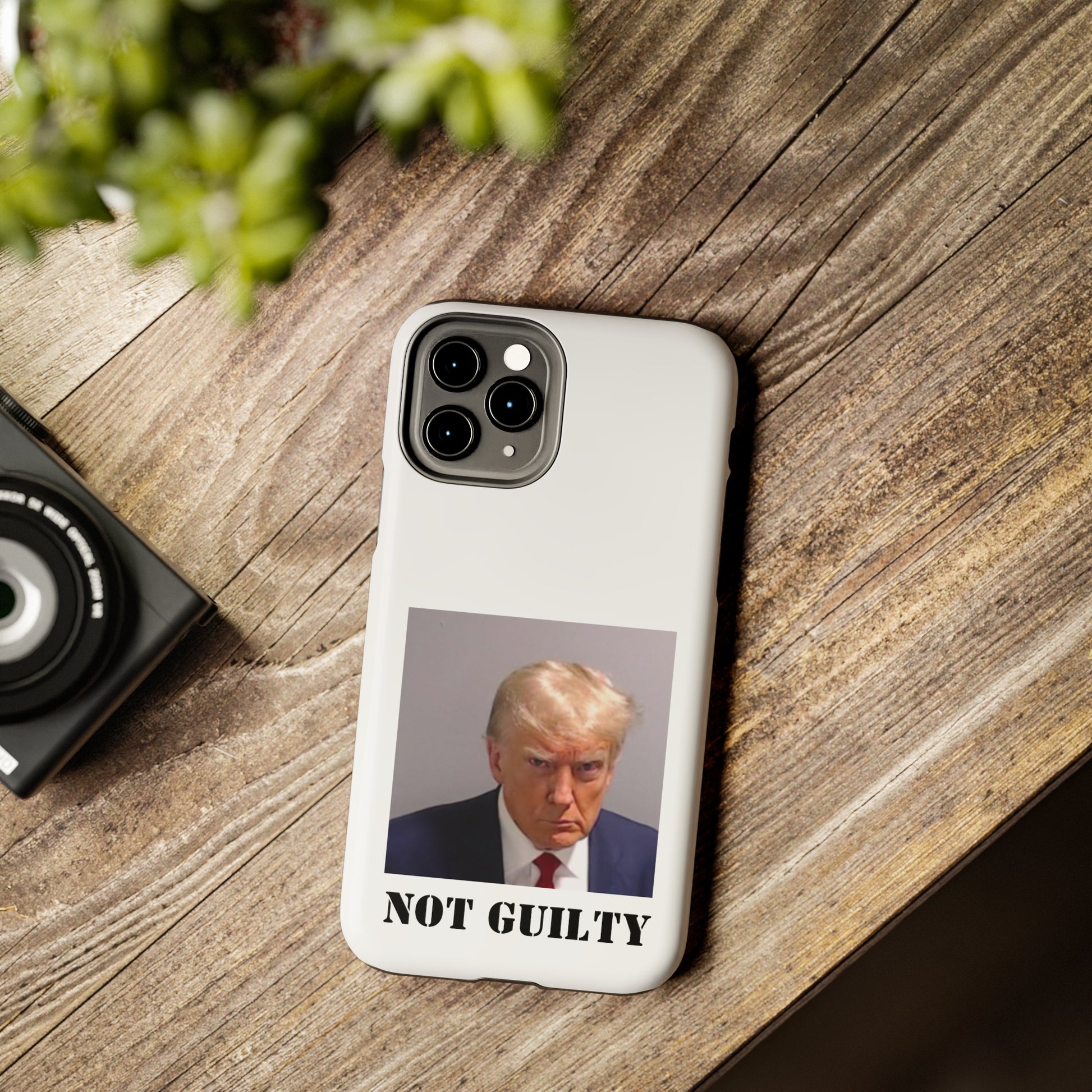 NOT GUILTY Trump Mugshot Phone Case