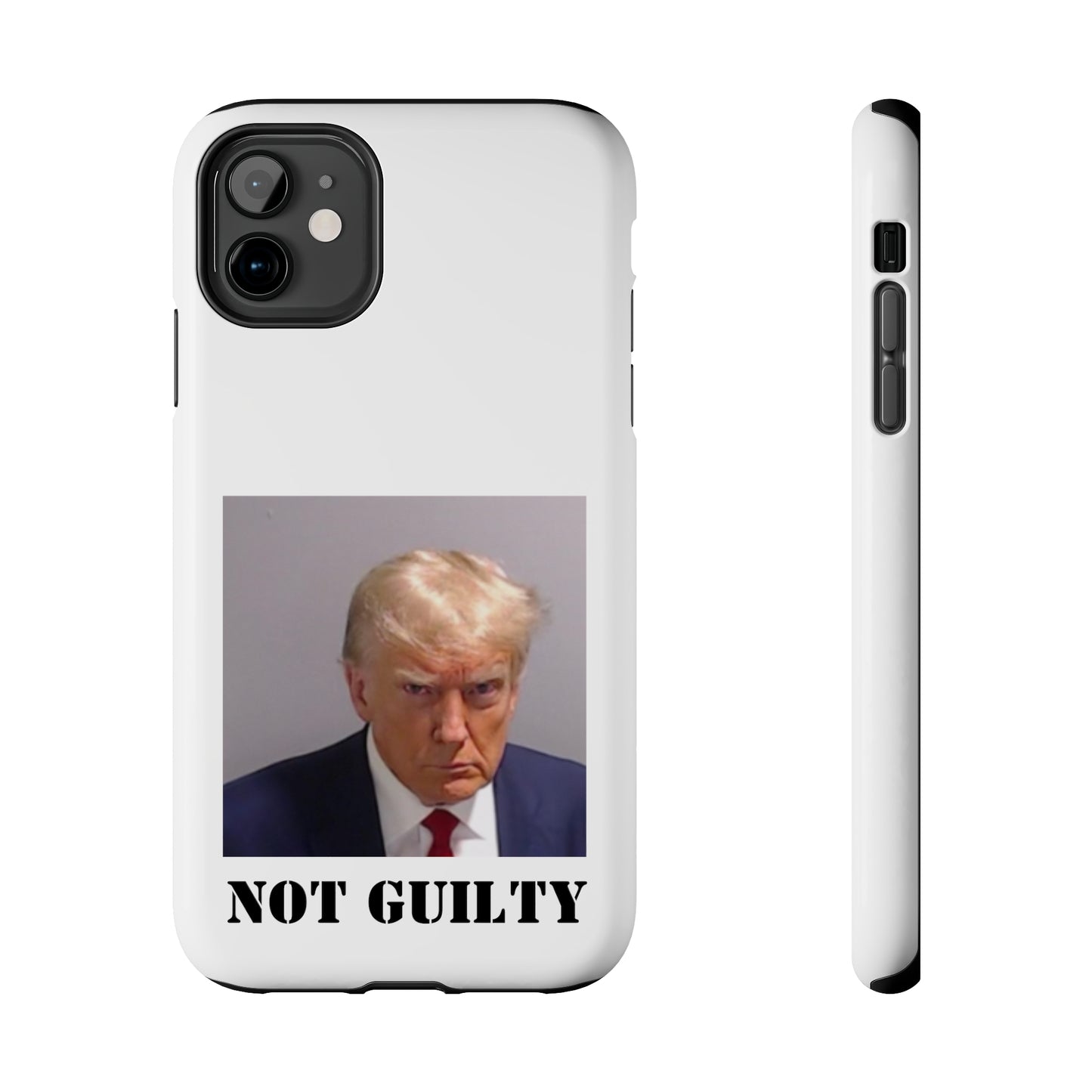 NOT GUILTY Trump Mugshot Phone Case