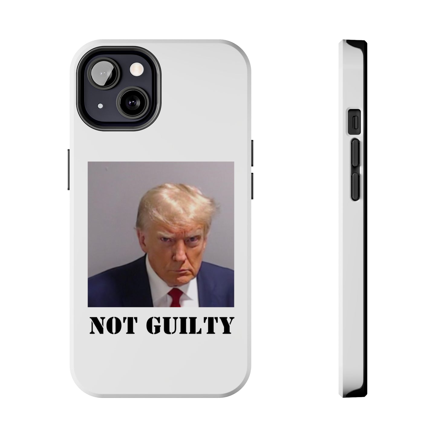 NOT GUILTY Trump Mugshot Phone Case