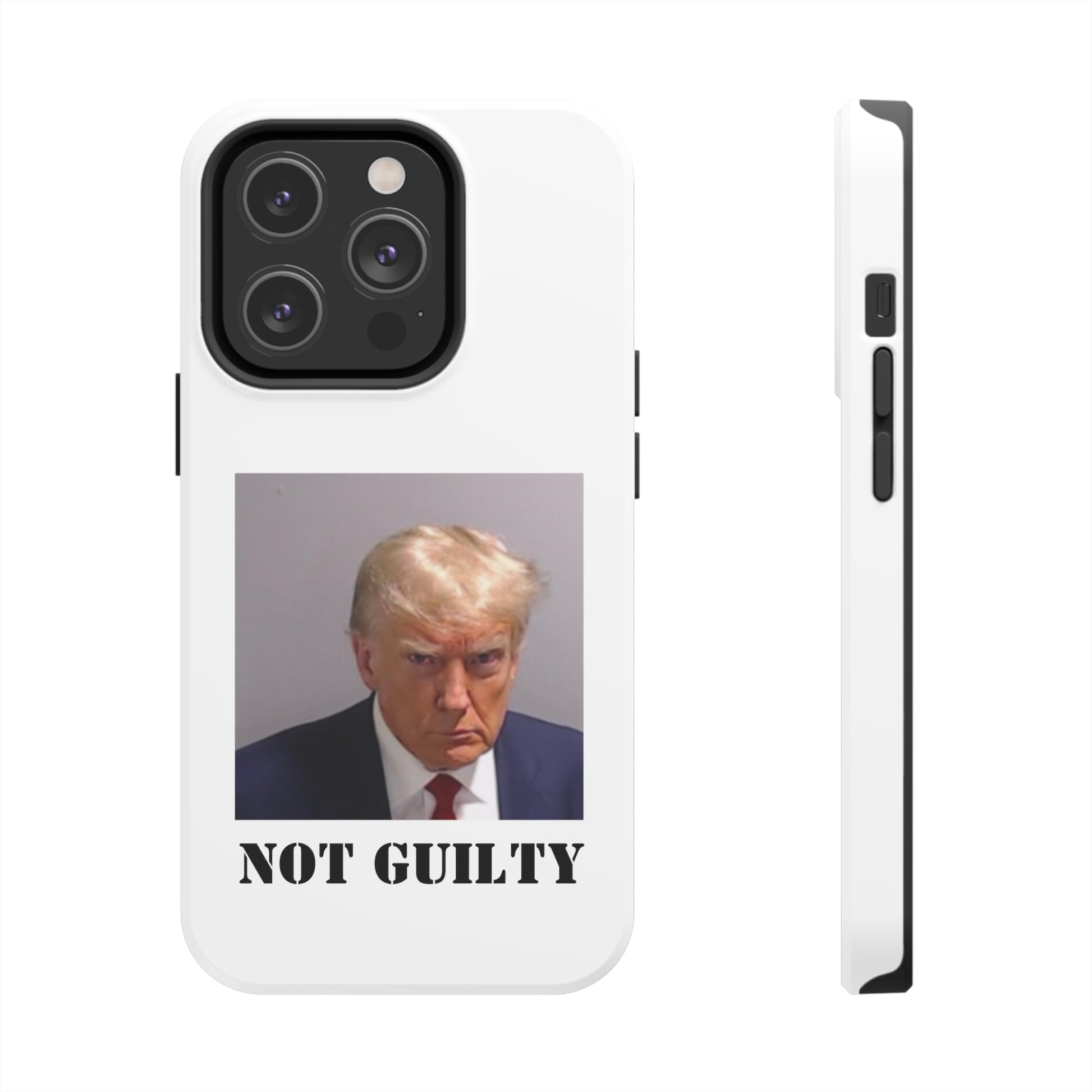 NOT GUILTY Trump Mugshot Phone Case