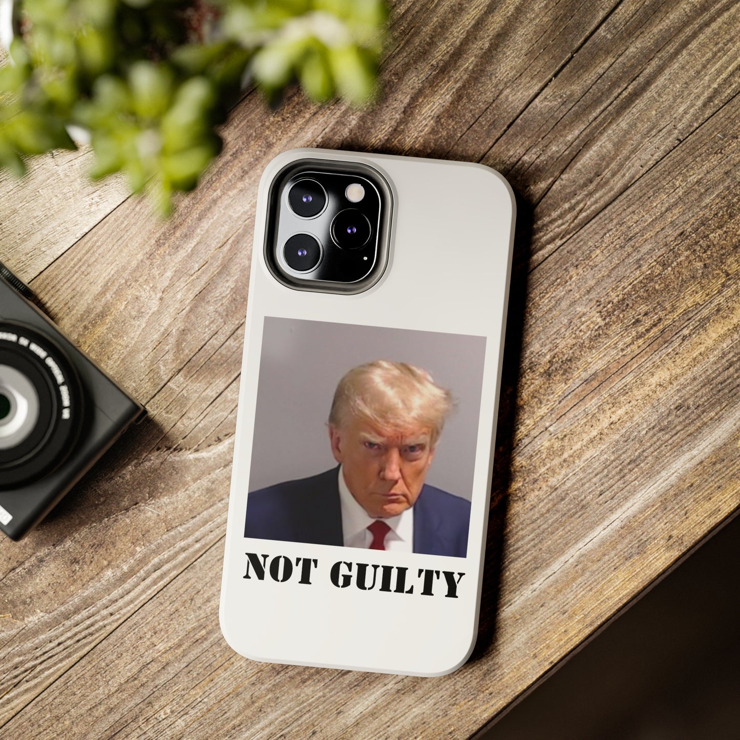 NOT GUILTY Trump Mugshot Phone Case