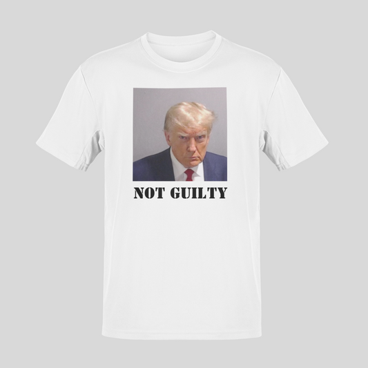 "Trump NOT GUILTY Mugshot" (In Color) UnisexT-Shirt