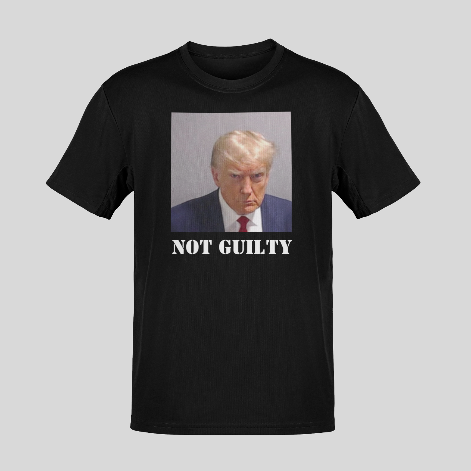 "Trump NOT GUILTY Mugshot" (In Color) UnisexT-Shirt