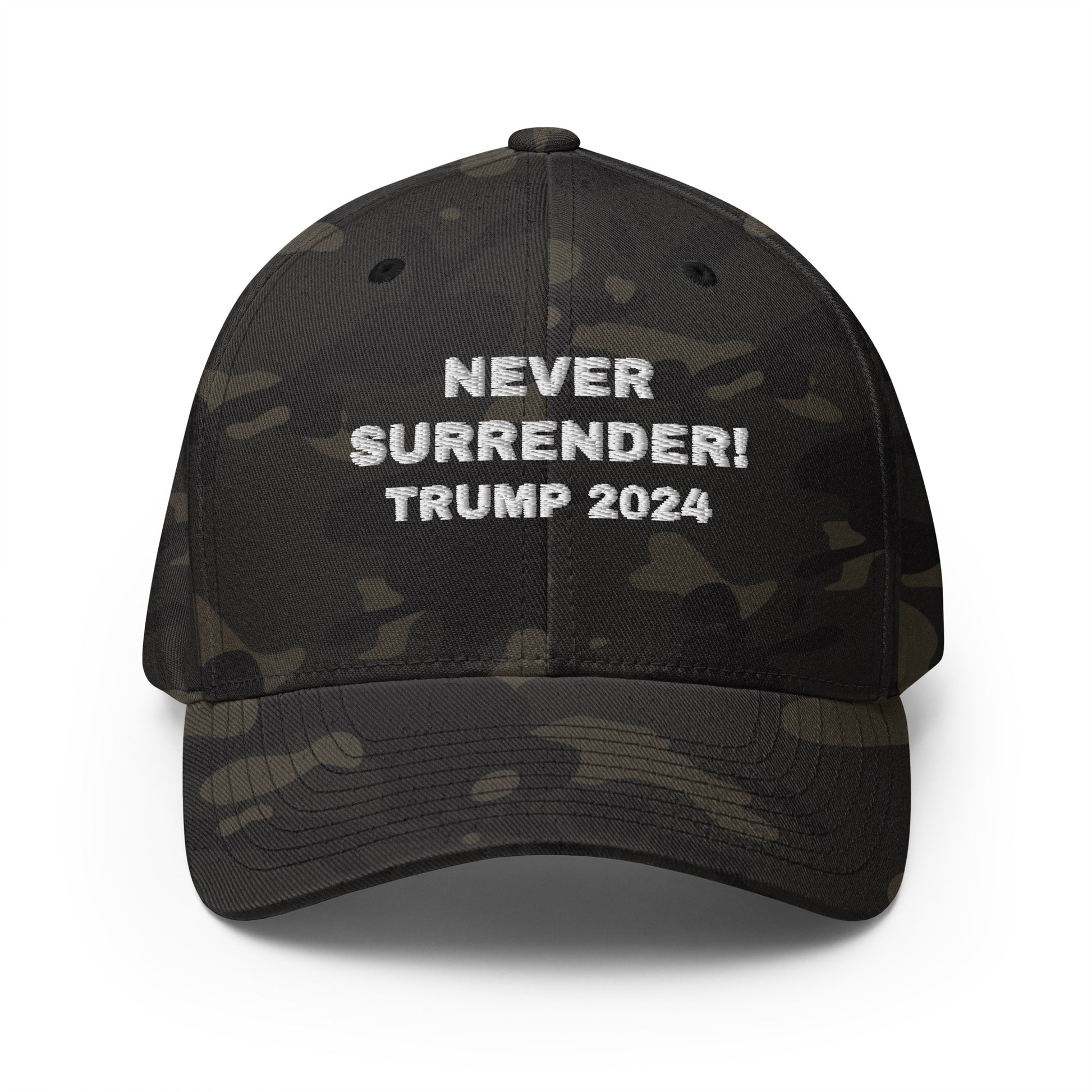 NEVER SURRENDER TRUMP 2024 FlexFit Hat