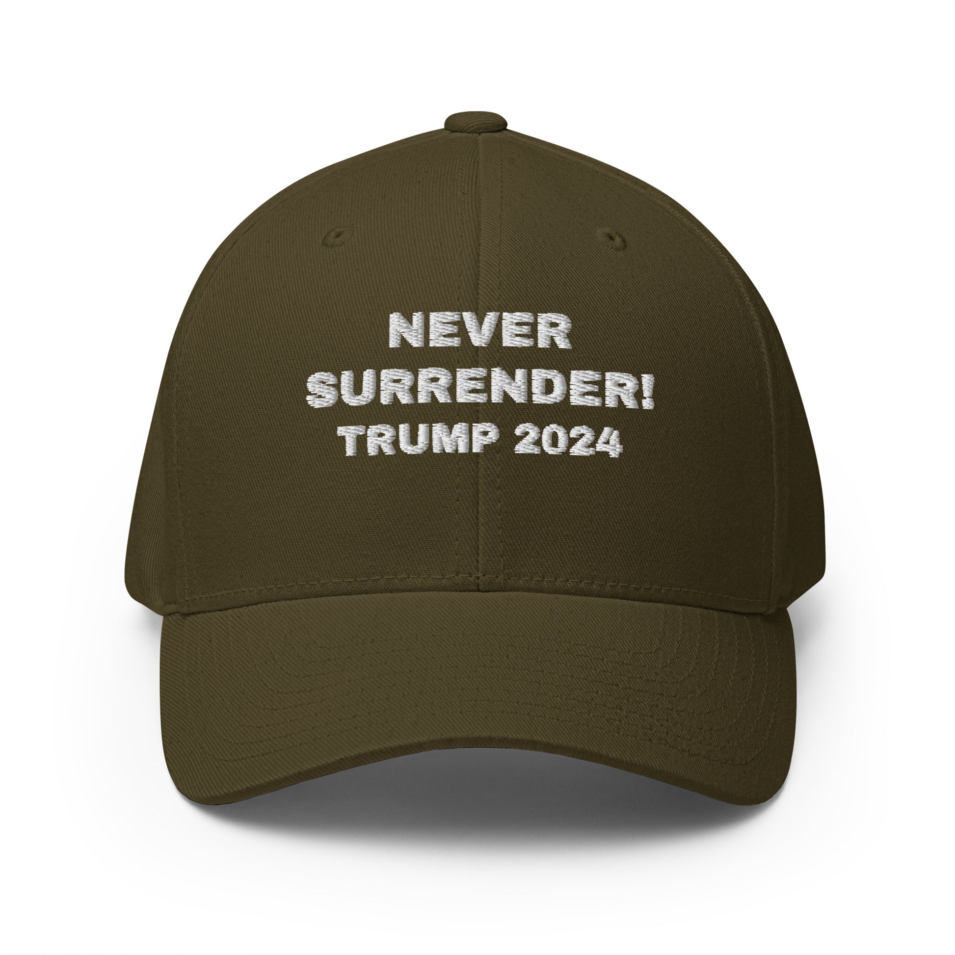 NEVER SURRENDER TRUMP 2024 FlexFit Hat