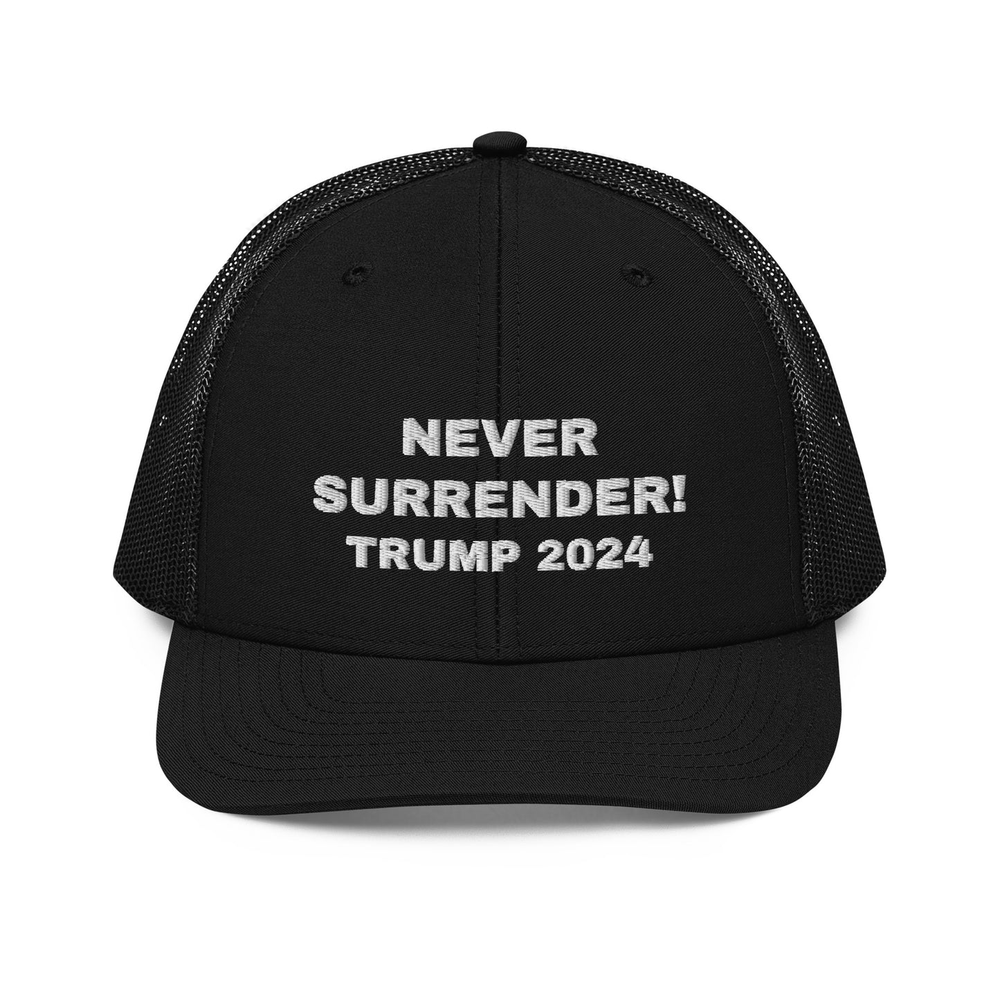 NEVER SURRENDER TRUMP 2024 Trucker Hat