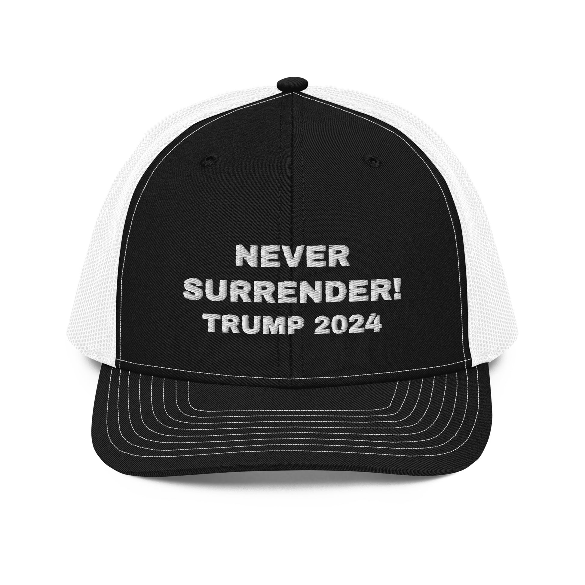 NEVER SURRENDER TRUMP 2024 Trucker Hat